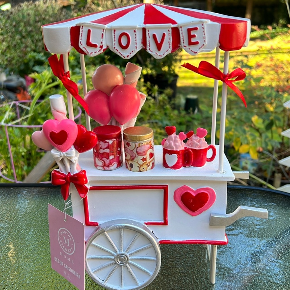 Martha stewart valentines decor love cart